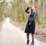 Jupe plissée noire