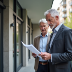Propriétaires immobiliers examinant un rapport d'audit énergétique