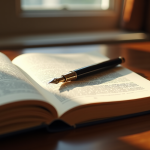Livre de droit français ouvert sur un bureau en bois