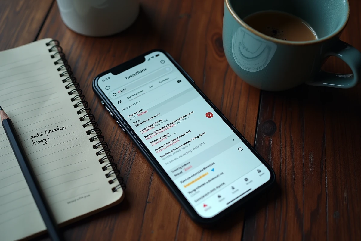 Smartphone affichant des résultats de recherche pour trouver la nouvelle adresse officielle de 1jour1film sans tomber sur des copies